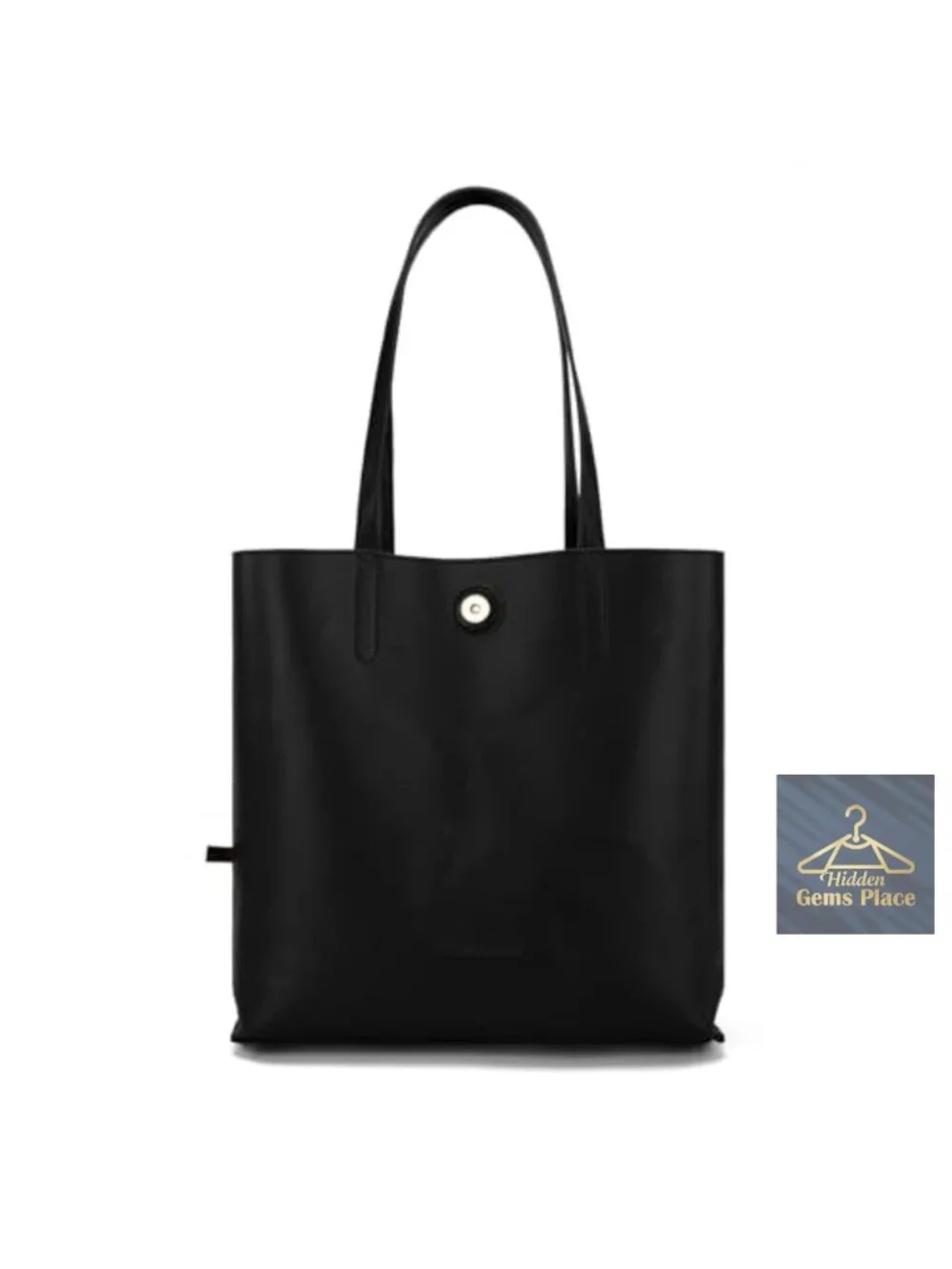 Faux Leather Hobo Tote Bag with Extra Pouch